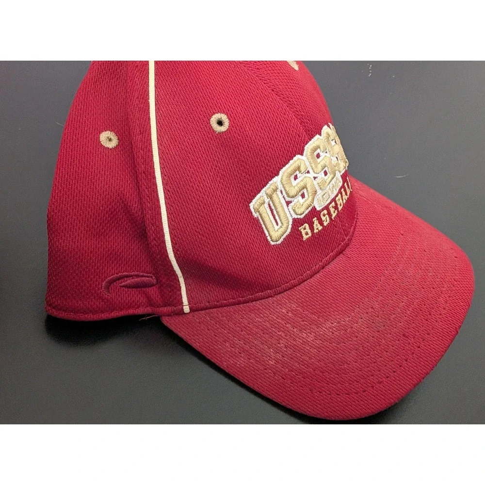 USSSA Iowa Baseball Hat Pukka Headwear Flex‎ Fit Small Medium Red